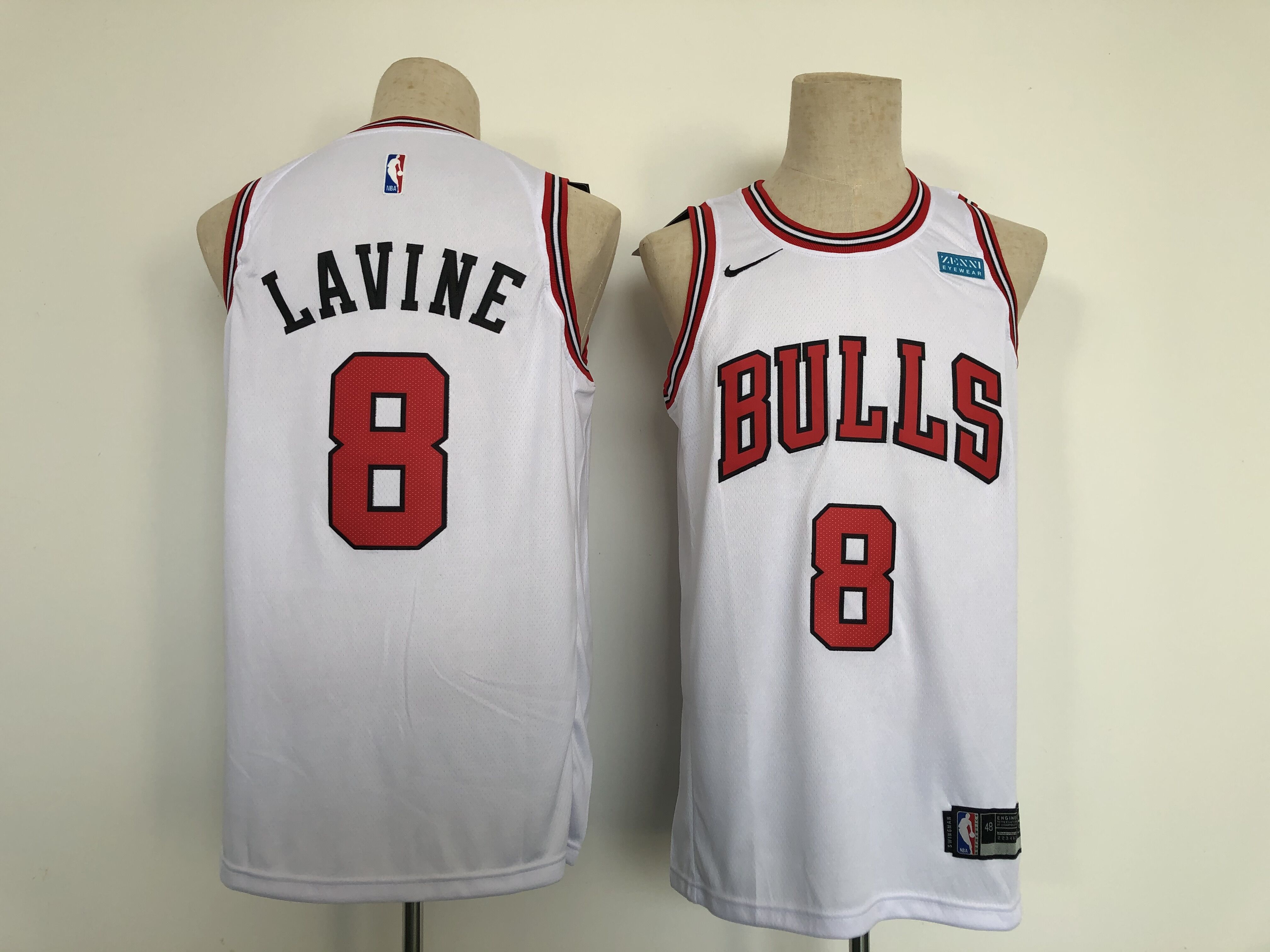 Men Chicago Bulls 8 Lavine White Nike 2022 Game NBA Jersey
